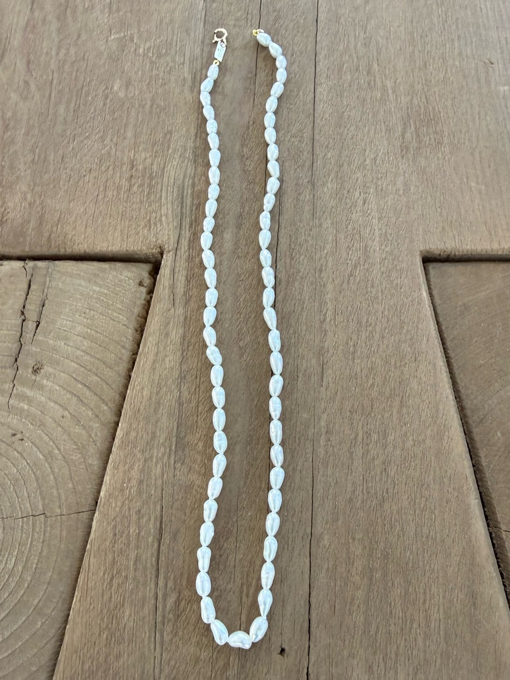 NEW never worn Adina Reyter 14k tiny pearl seed necklace with box no charms